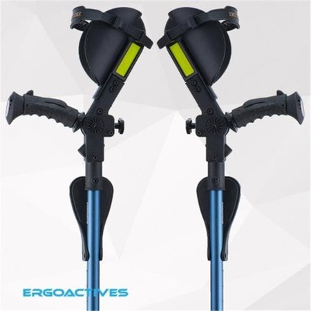 ERGOACTIVES Ergoactives A009 Ergobaum 3G Kids Pair Crutches; Blue A009